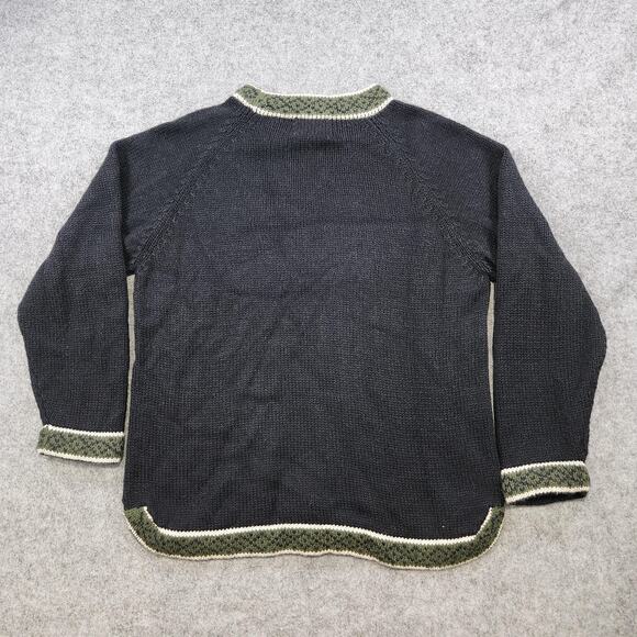 Rey Wear Sweater Mens XL 100% Merino Wool Knit Crewneck Pullover Peru Made - Picture 9 of 11